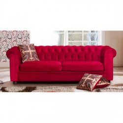 3 Seater Sofa Red 