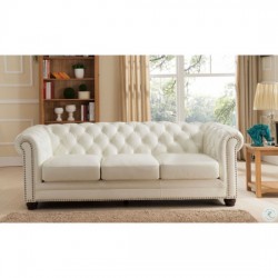 3 seater white sofa